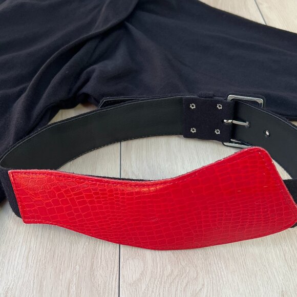 Vintage 1980s Sybil California Long Sleeve Orlon/Wool Midi Sheath Dress Size 6 - Picture 5 of 16